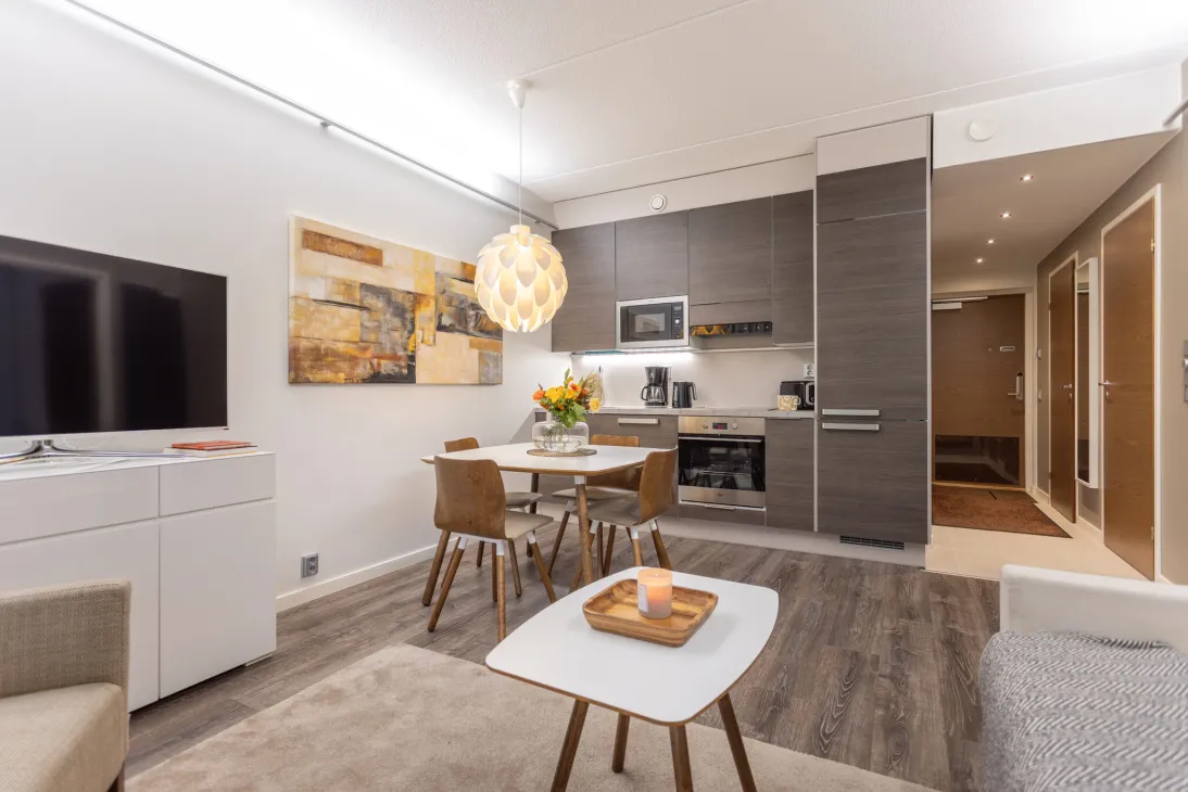 SUITES HILLSIDE huoneistot 49,5m2 oma sauna