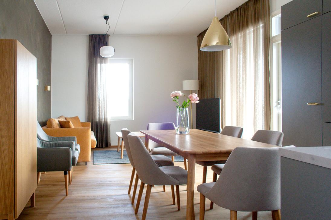 Ski-Inn söögisaal ja elutuba