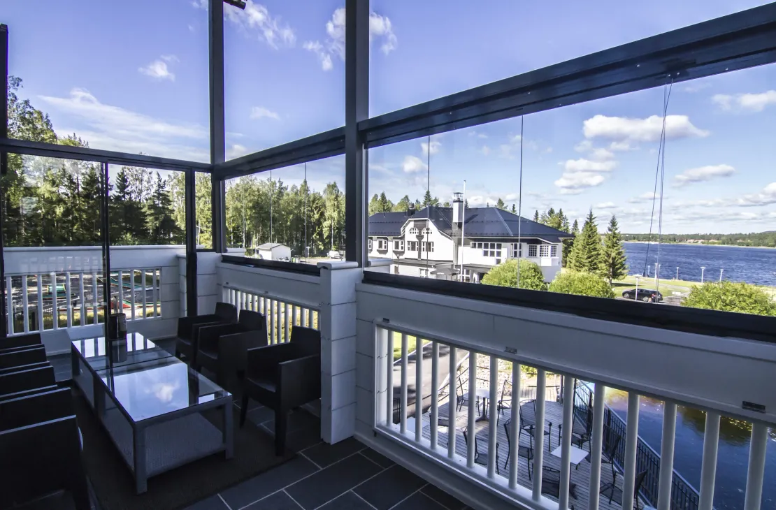 Balcone panoramico della sauna Honkalinna